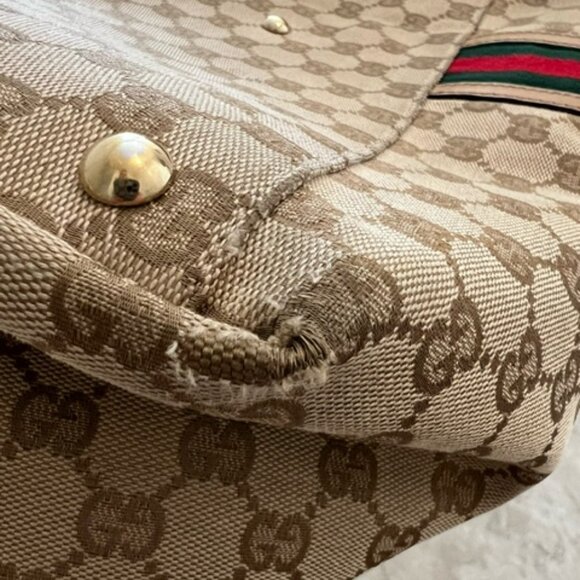 *SALE* GUCCI GG Canvas Tote - Good Used Condition - Picture 9 of 16